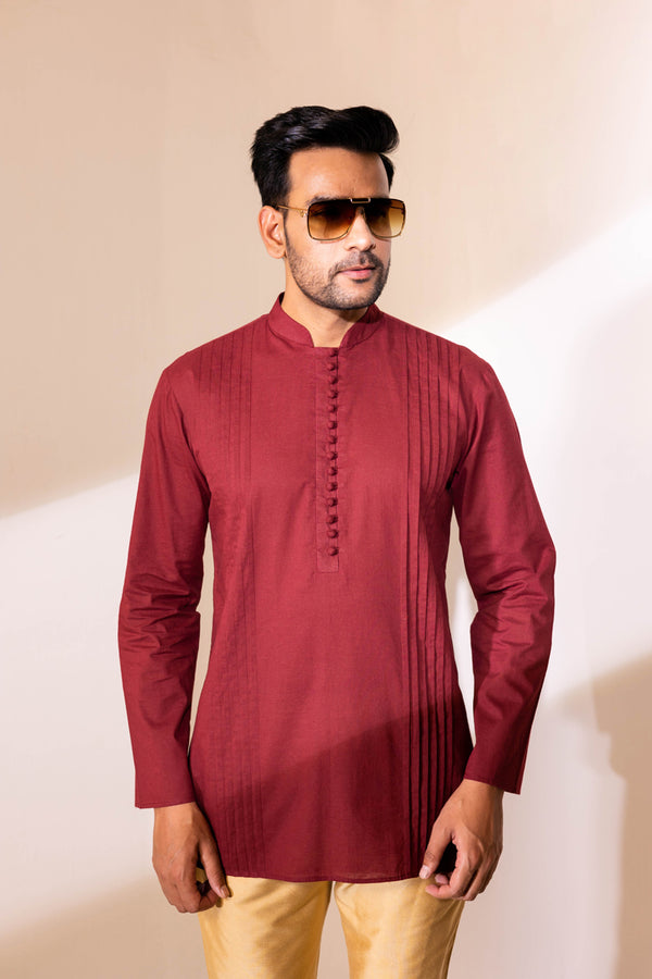 Cotton Pintuck Kurta