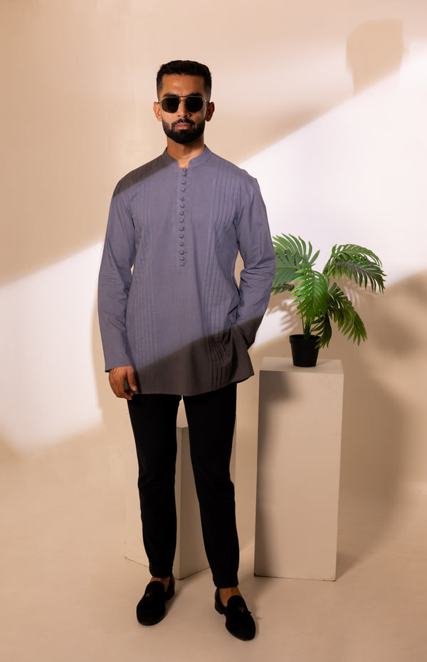 Cotton Pintuck Kurta