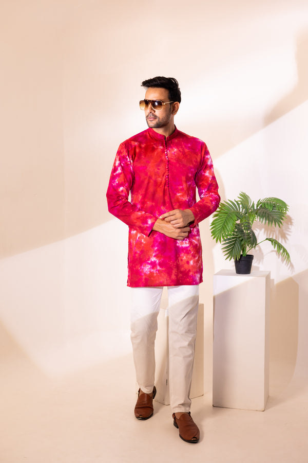 Cotton Tie & Dye Kurta