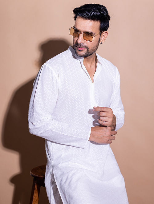 Cotton Dobby Long Kurta