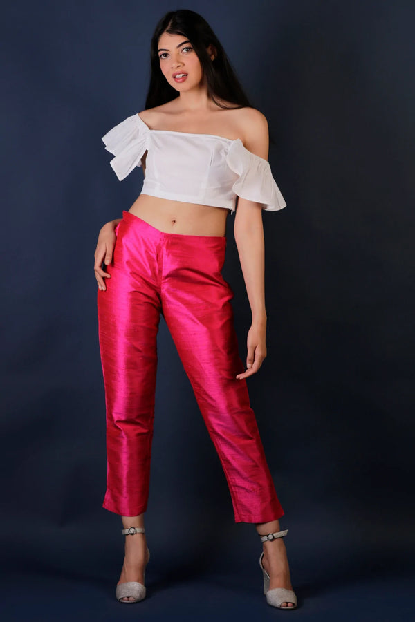 Pure Silk Dupion Pants