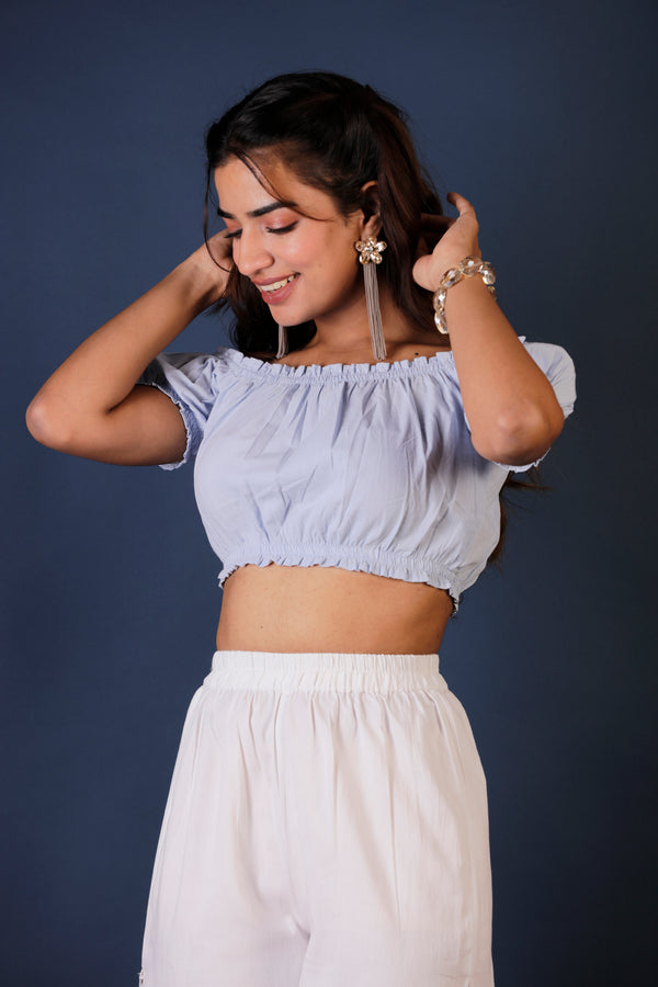 Cotton Poplin Crop Top